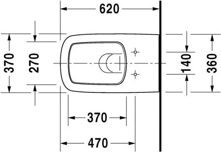 Duravit Durastyle Wandwc Wit Hoogglans 620 Mm