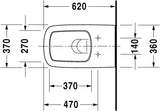 Duravit Durastyle Wandwc Wit Hoogglans 620 Mm