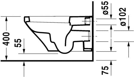 Duravit Durastyle Wandwc Wit Hoogglans 620 Mm