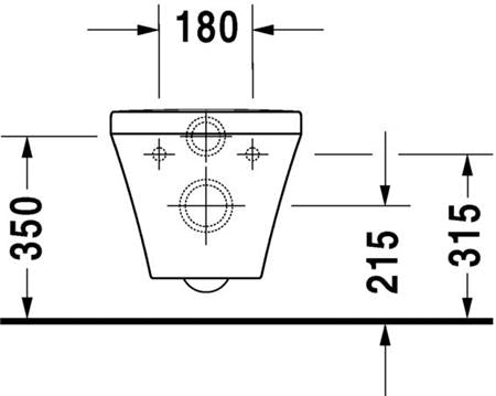 Duravit Durastyle Wandwc Wit Hoogglans 540 Mm