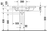 Duravit Durastyle Wastafel Wit Hoogglans 800 Mm