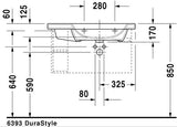 Duravit Durastyle Wastafel Wit Hoogglans 800 Mm