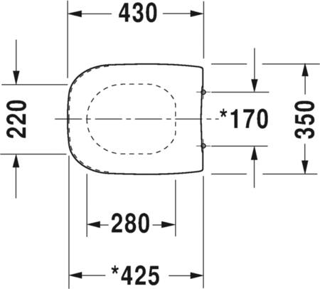 Duravit D-Code Wc-Zitting Wit 360X430X40 Mm