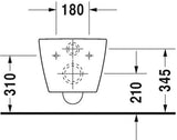 Duravit Me By Starck Wandwc Wit Hoogglans 570 Mm