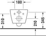 Duravit Me By Starck Wandwc Wit Hoogglans 570 Mm