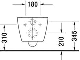 Duravit Me By Starck Wandwc Wit Hoogglans 570 Mm