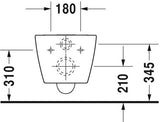 Duravit Me By Starck Wandwc Wit Hoogglans 480 Mm