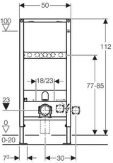 Geberit Duofix Voor Wc Wandhangend Duoblok 112 Cm