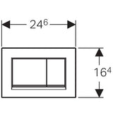 Geberit Bed.pl. Sigma30 Gr/Kl Spoeling Wit/Goud/Wit