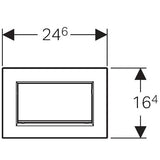 Geberit Bed.pl. Sigma30 Sp/St Spoeling Vergr. Chr.geb./Glanschr./Geb.