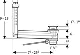 Geberit Afvoergarnituur Met Interne Overloop Wst 1.1/4&quot;