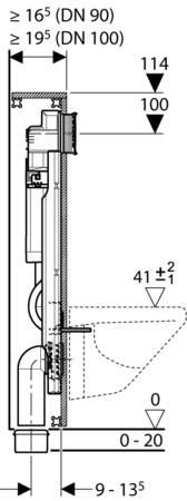 Geberit Gis Wandcloset H114Cm Sigma Res12Cm