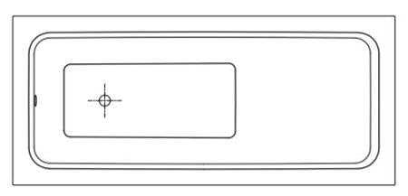 Betteone Relax 1800X800X450 Mm Wit Geglazuurd Titanium-Staal Ba...