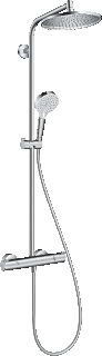 Hansgrohe Hg Showerpipe Crometta S 240 Ecosmart Chrome