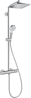 Hansgrohe Hg Showerpipe Crometta E 240 Chrome