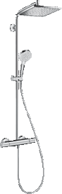 Hansgrohe Hg Showerpipe Crometta E 240 Chrome