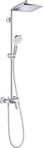 Hansgrohe Hg Showerpipe Crometta E 240 Single Lever Mixer Chrome