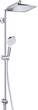 Hansgrohe Hg Showerpipe Crometta E 240 Reno Ecosmart Chrome