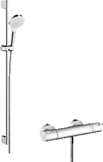 Hansgrohe Hg Showercombi Crometta Vario/ Ecostat 1001 Cl/Unica 900Mm White/Chrom