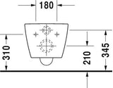 Duravit Me By Starck Wandwc Wit Hoogglans 570 Mm