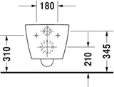 Duravit Me By Starck Wandwc Wit Hoogglans 570 Mm