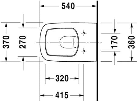 Duravit Durastyle Toilet Set Hangend 540 Mm