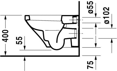 Duravit Durastyle Toilet Set Hangend 540 Mm