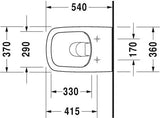 Duravit Durastyle Toilet Set Hangend 540 Mm