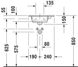 Duravit Me By Starck Fonteintje Wit Hoogglans 430 Mm