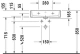 Duravit Vero Air Wastafel Wit Hoogglans 600 Mm