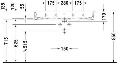 Duravit Vero Air Wastafel Wit Hoogglans 1000 Mm