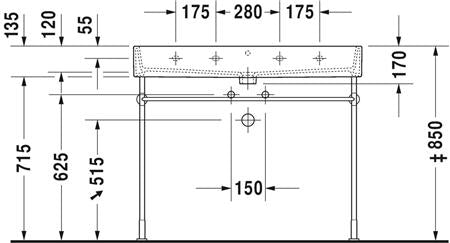 Duravit Vero Air Wastafel Wit Hoogglans 1000 Mm