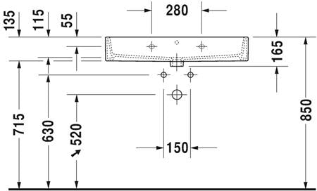 Duravit Vero Air Wastafel Wit Hoogglans 800 Mm