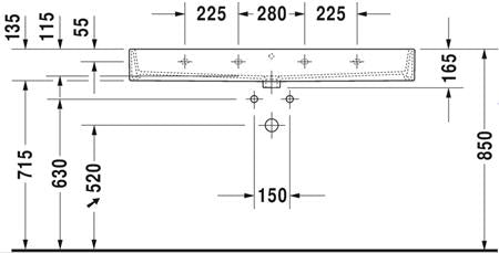 Duravit Vero Air Wastafel Wit Hoogglans 1200 Mm