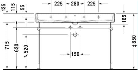 Duravit Vero Air Wastafel Wit Hoogglans 1200 Mm