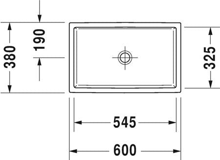 Duravit Vero Air Opzetwastafel Wit Hoogglans 600 Mm