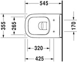 Duravit D-Code Wandwc Wit Hoogglans 545 Mm