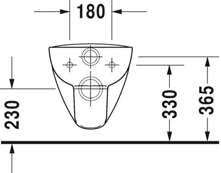 Duravit D-Code Wandwc Wit Hoogglans 545 Mm