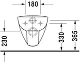 Duravit D-Code Wandwc Wit Hoogglans 545 Mm