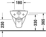 Duravit D-Code Wandwc Wit Hoogglans 540 Mm