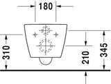 Duravit Me By Starck Toilet Set Hangend Compact 480 Mm