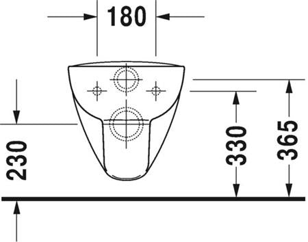 Duravit D-Code Toilet Set Hangend 545 Mm