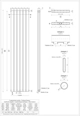 Wiesbaden Millennium Dubbele Radiator 200 X 45 Cm Wit