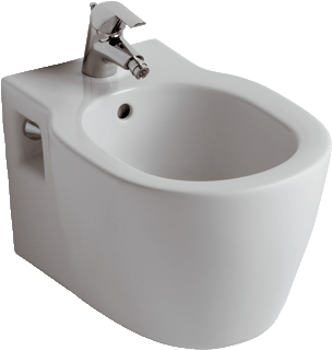 Ideal Standard Connect Wandbidet Met Kraangat Met Overloop Wit