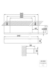 Steinberg Stei 420 Badgreep 300Mm Chroom