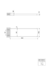 Steinberg Stei 450 Handdoekhouder Mess/Mat Zwart