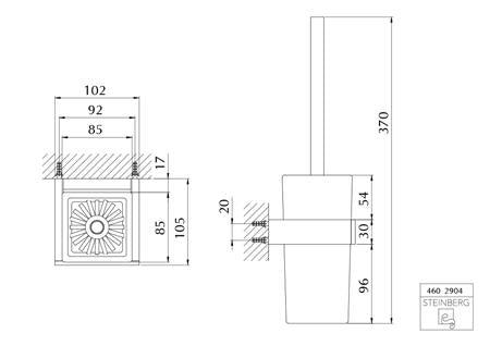 Steinberg Stei 460 Borstelgarn+Glas M.zw