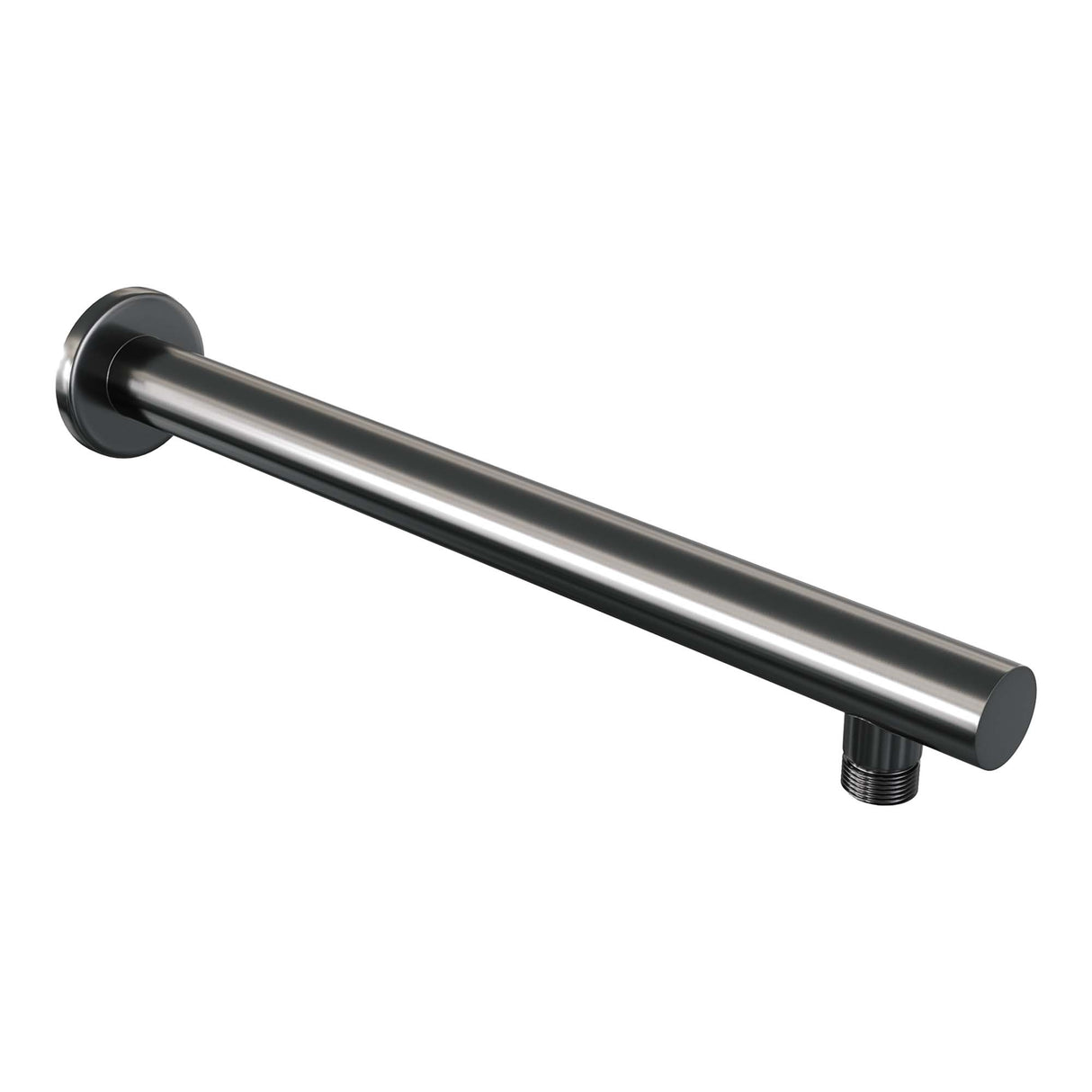 Brauer Gunmetal Edition Thermostatische Inbouw Regendouche Met Drukknoppen Set 49 Met 20 Cm Douchekop En Rechte Muurarm En Staaf Handdouche En Doucheslang En Wandaansluitbocht Gunmetal Geborsteld Pvd