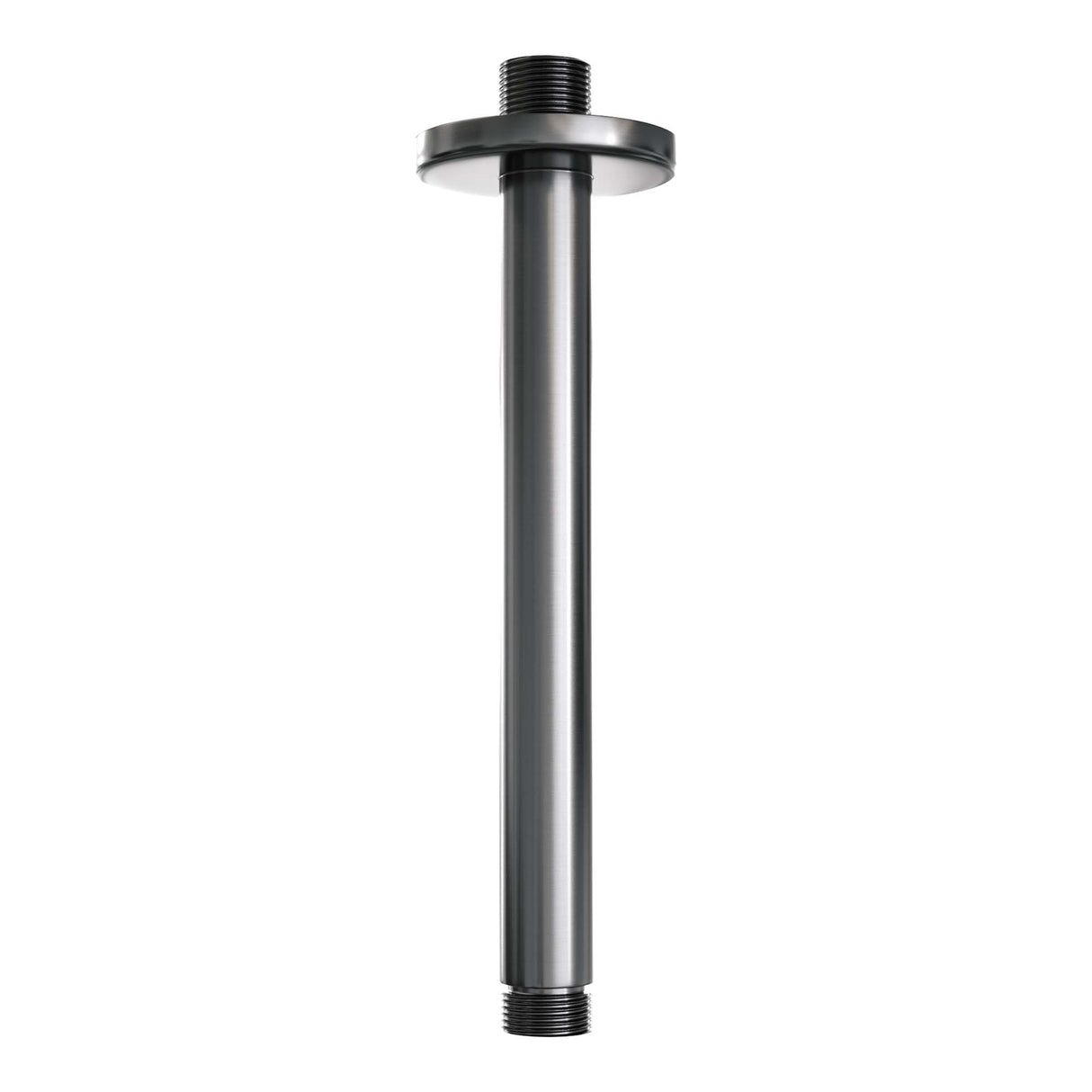Brauer Gunmetal Carving Thermostatische Inbouw Regendouche 3-Weg Rond Set 83 Met 20 Cm Douchekop En Plafondarm En 3-Standen Handdouche En Doucheslang En Wandaansluitbocht Gunmetal Geborsteld Pvd