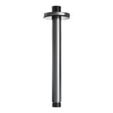 Brauer Gunmetal Carving Thermostatische Inbouw Regendouche 3-Weg Rond Set 83 Met 20 Cm Douchekop En Plafondarm En 3-Standen Handdouche En Doucheslang En Wandaansluitbocht Gunmetal Geborsteld Pvd